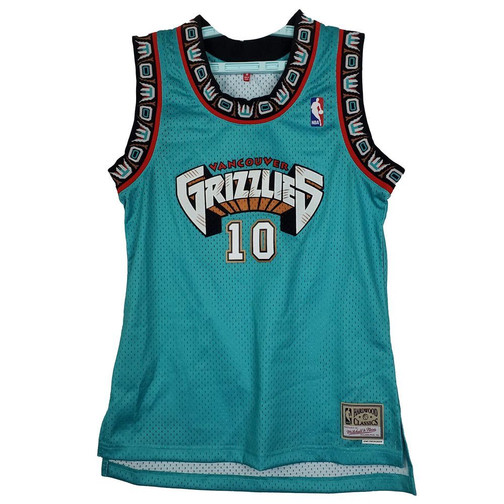 Mike Bibby Vancouver Grizzlies Mitchell & Ness NBA Medium Womens Jersey Teal NWT